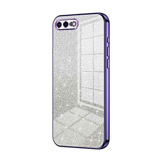 iPhone 7 Plus Glitter Powder Electroplated Gradient Phone Case – Fashionable & Luxurious with Anti-Fingerprint Coating, Shock-Absorption, and Lens Protection