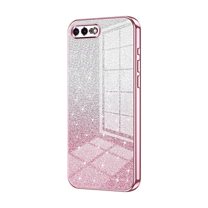 iPhone 8 Plus Glitter Powder Electroplated Gradient Phone Case – Fashionable & Luxurious with Anti-Fingerprint Coating, Shock-Absorption, and Lens Protection