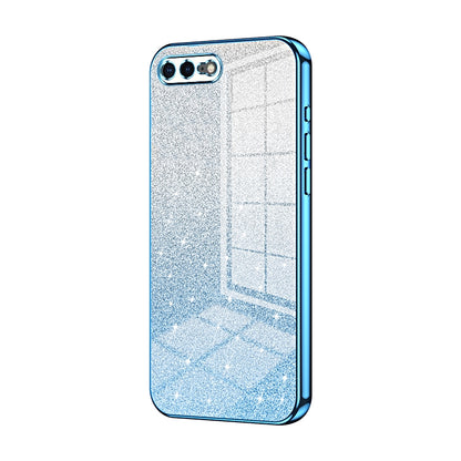 iPhone 8 Plus Glitter Powder Electroplated Gradient Phone Case – Fashionable & Luxurious with Anti-Fingerprint Coating, Shock-Absorption, and Lens Protection