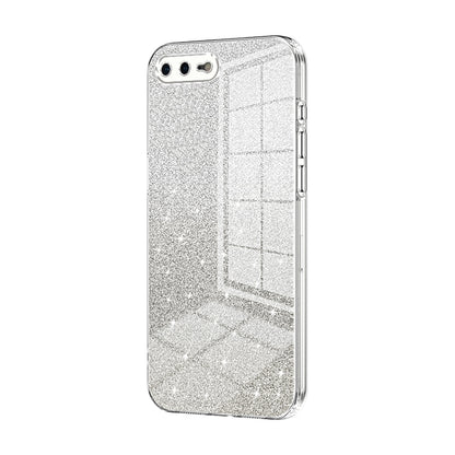 iPhone 8 Plus Glitter Powder Electroplated Gradient Phone Case – Fashionable & Luxurious with Anti-Fingerprint Coating, Shock-Absorption, and Lens Protection