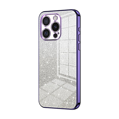 iPhone 16 Pro Glitter Powder Electroplated Gradient Phone Case – Fashionable & Luxurious with Anti-Fingerprint Coating, Shock-Absorption, and Lens Protection
