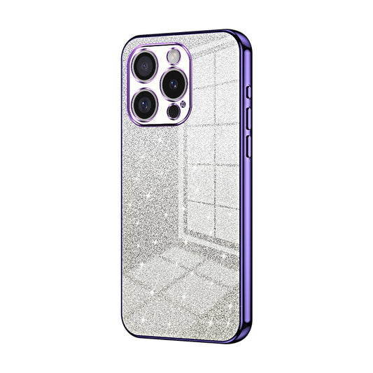 iPhone 16 Pro Glitter Powder Electroplated Gradient Phone Case – Fashionable & Luxurious with Anti-Fingerprint Coating, Shock-Absorption, and Lens Protection