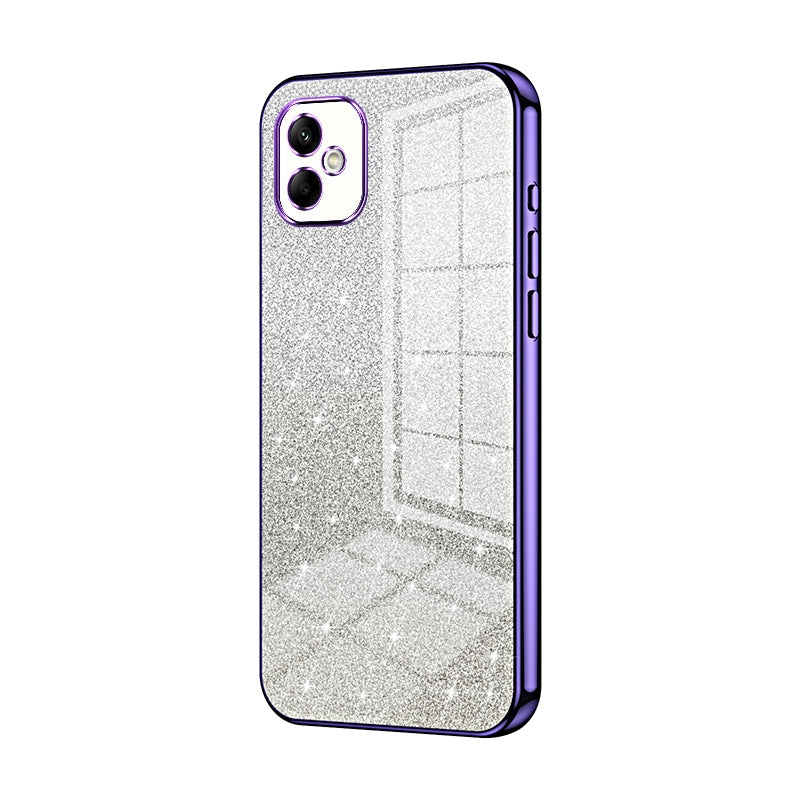 Samsung Galaxy A05 Glitter Powder Electroplated Gradient Phone Case – Fashionable & Luxurious with Anti-Fingerprint Coating, Shock-Absorption, and Lens Protection