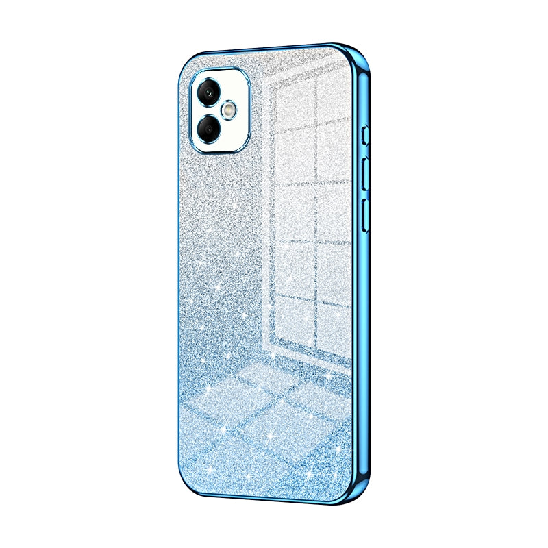 Samsung Galaxy A05 Glitter Powder Electroplated Gradient Phone Case – Fashionable & Luxurious with Anti-Fingerprint Coating, Shock-Absorption, and Lens Protection