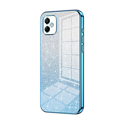 Samsung Galaxy A05 Glitter Powder Electroplated Gradient Phone Case – Fashionable & Luxurious with Anti-Fingerprint Coating, Shock-Absorption, and Lens Protection