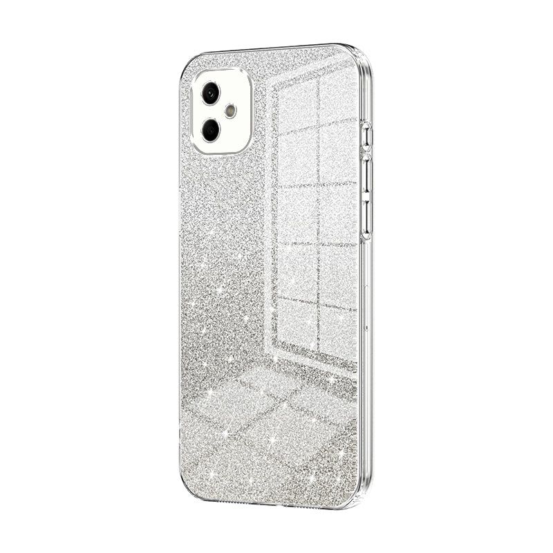 Samsung Galaxy A05 Glitter Powder Electroplated Gradient Phone Case – Fashionable & Luxurious with Anti-Fingerprint Coating, Shock-Absorption, and Lens Protection