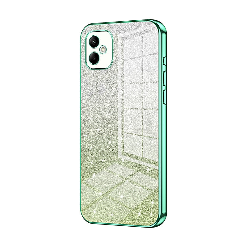 Samsung Galaxy A05 Glitter Powder Electroplated Gradient Phone Case – Fashionable & Luxurious with Anti-Fingerprint Coating, Shock-Absorption, and Lens Protection