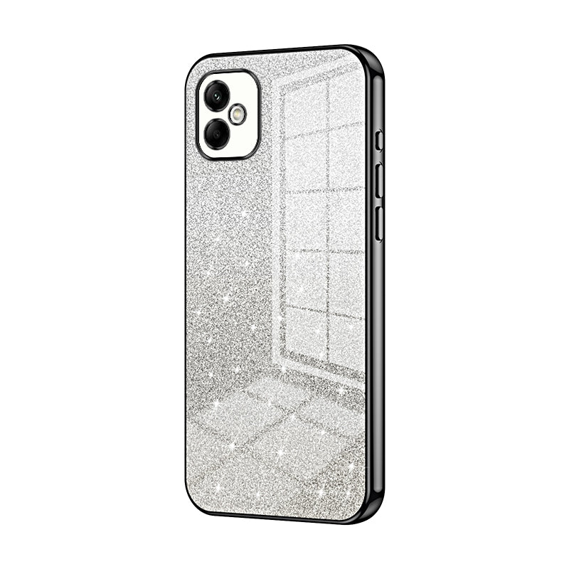 Samsung Galaxy A05 Glitter Powder Electroplated Gradient Phone Case – Fashionable & Luxurious with Anti-Fingerprint Coating, Shock-Absorption, and Lens Protection