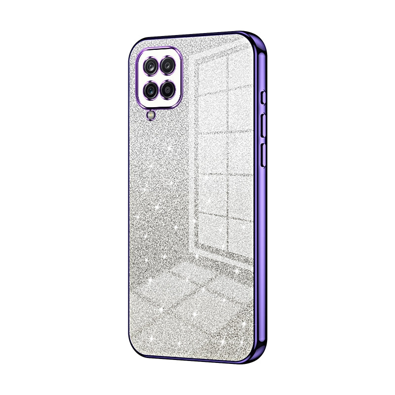 Samsung Galaxy A12 5G Glitter Powder Electroplated Gradient Phone Case – Fashionable & Luxurious with Anti-Fingerprint Coating, Shock-Absorption, and Lens Protection