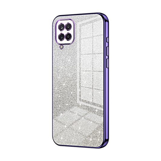 Samsung Galaxy A12 5G Glitter Powder Electroplated Gradient Phone Case – Fashionable & Luxurious with Anti-Fingerprint Coating, Shock-Absorption, and Lens Protection