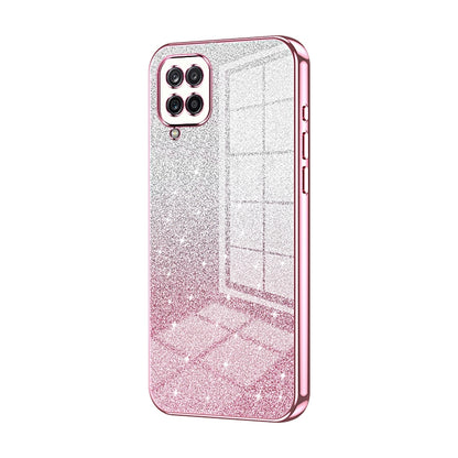 Samsung Galaxy A12 4G Glitter Powder Electroplated Gradient Phone Case – Fashionable & Luxurious with Anti-Fingerprint Coating, Shock-Absorption, and Lens Protection