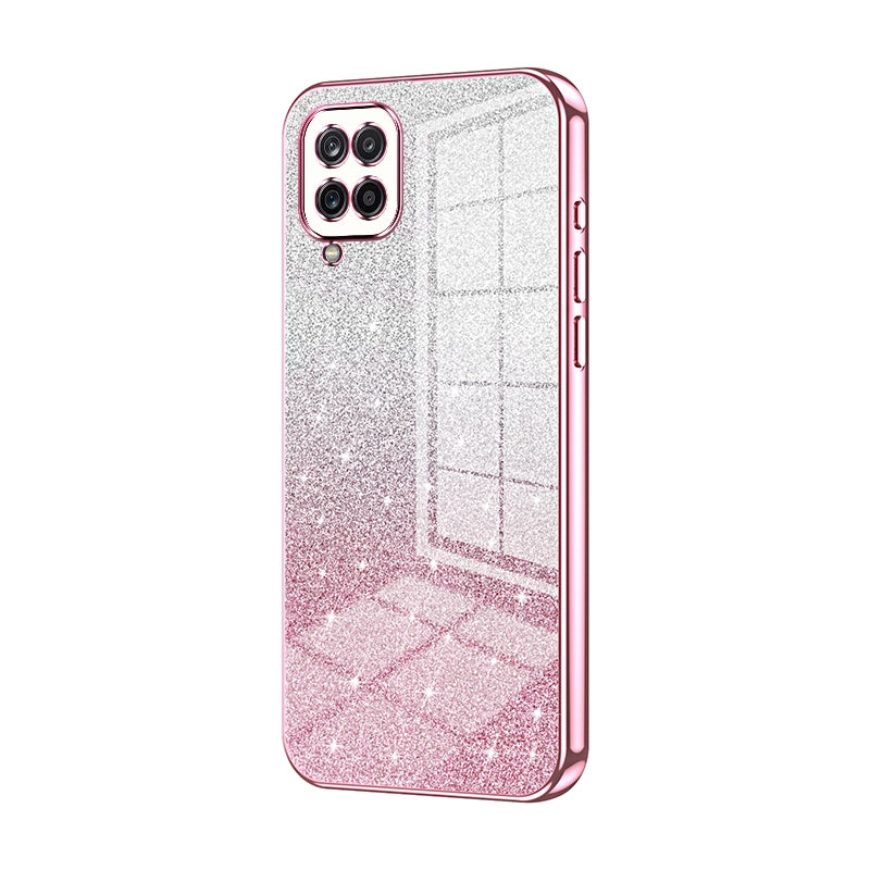 Samsung Galaxy A12 5G Glitter Powder Electroplated Gradient Phone Case – Fashionable & Luxurious with Anti-Fingerprint Coating, Shock-Absorption, and Lens Protection