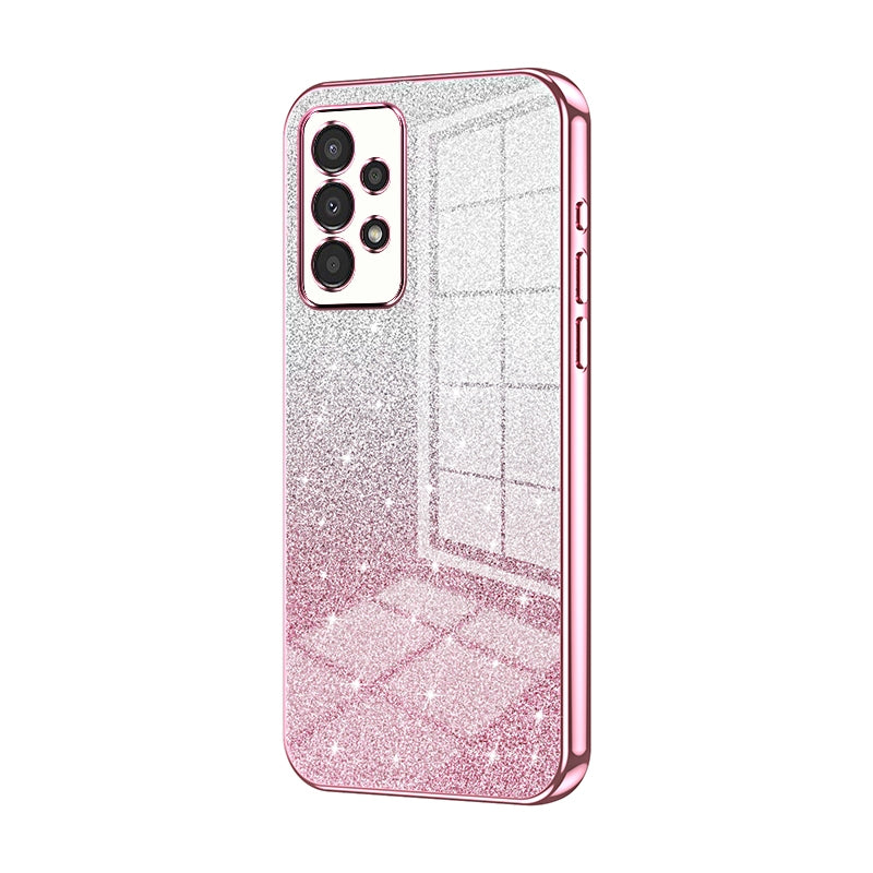 Samsung Galaxy A13 4G Glitter Powder Electroplated Gradient Phone Case – Fashionable & Luxurious with Anti-Fingerprint Coating, Shock-Absorption, and Lens Protection
