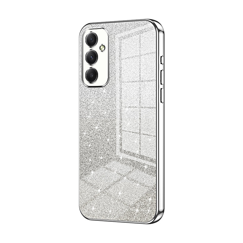 Samsung Galaxy A34 5G Glitter Powder Electroplated Gradient Phone Case – Fashionable & Luxurious with Anti-Fingerprint Coating, Shock-Absorption, and Lens Protection