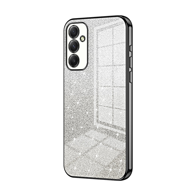 Samsung Galaxy A34 5G Glitter Powder Electroplated Gradient Phone Case – Fashionable & Luxurious with Anti-Fingerprint Coating, Shock-Absorption, and Lens Protection