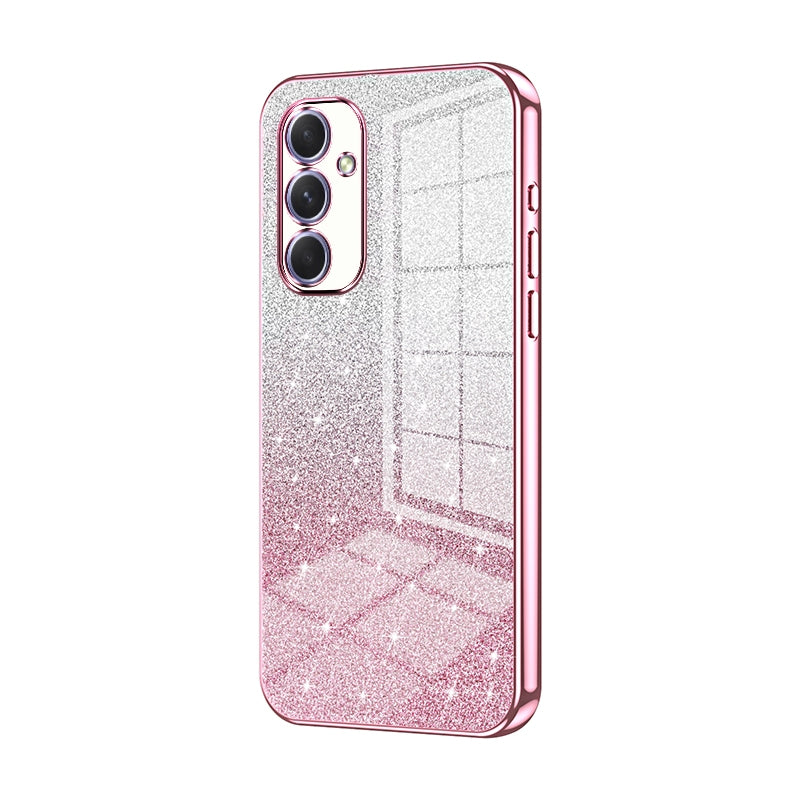 Samsung Galaxy A54 5G Glitter Powder Electroplated Gradient Phone Case – Fashionable & Luxurious with Anti-Fingerprint Coating, Shock-Absorption, and Lens Protection