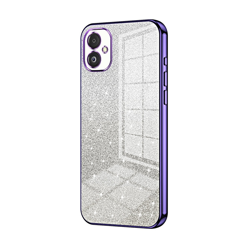 Samsung Galaxy F14 5G Glitter Powder Electroplated Gradient Phone Case – Fashionable & Luxurious with Anti-Fingerprint Coating, Shock-Absorption, and Lens Protection