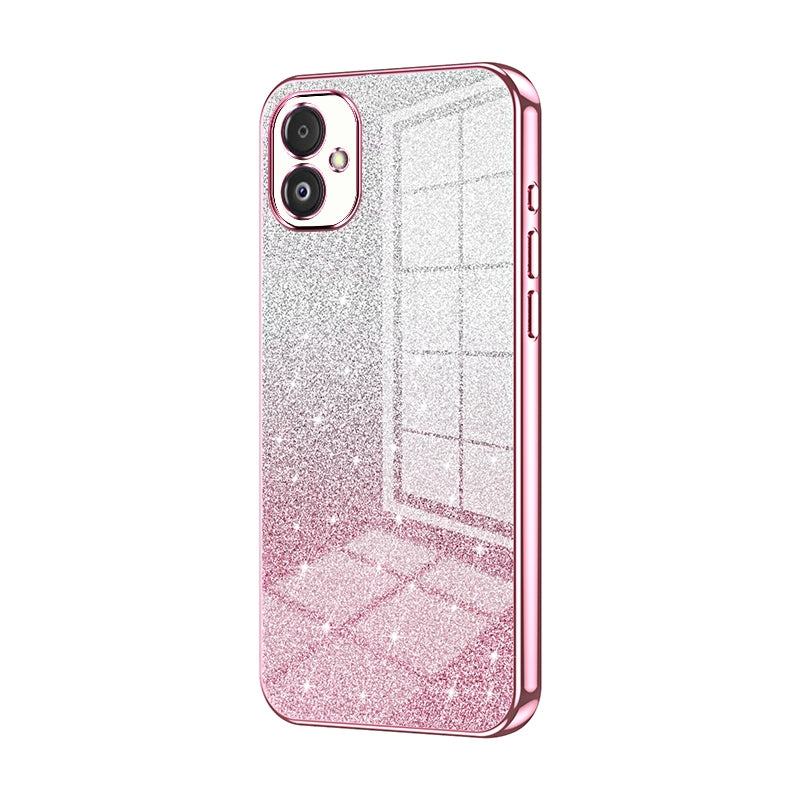 Samsung Galaxy F14 5G Glitter Powder Electroplated Gradient Phone Case – Fashionable & Luxurious with Anti-Fingerprint Coating, Shock-Absorption, and Lens Protection