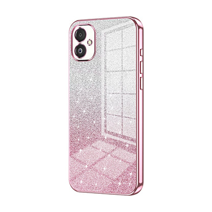 Samsung Galaxy F14 5G Glitter Powder Electroplated Gradient Phone Case – Fashionable & Luxurious with Anti-Fingerprint Coating, Shock-Absorption, and Lens Protection