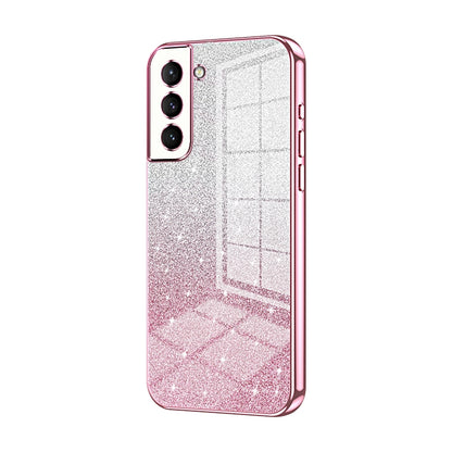 Samsung Galaxy S21 5G Glitter Powder Electroplated Gradient Phone Case – Fashionable & Luxurious with Anti-Fingerprint Coating, Shock-Absorption, and Lens Protection
