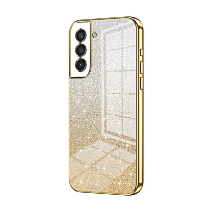 Samsung Galaxy S21+ 5G Glitter Powder Electroplated Gradient Phone Case – Fashionable & Luxurious with Anti-Fingerprint Coating, Shock-Absorption, and Lens Protection