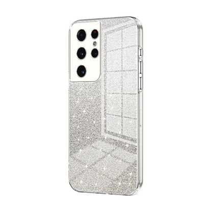 Samsung Galaxy S21 Ultra 5G Glitter Powder Electroplated Gradient Phone Case – Fashionable & Luxurious with Anti-Fingerprint Coating, Shock-Absorption, and Lens Protection