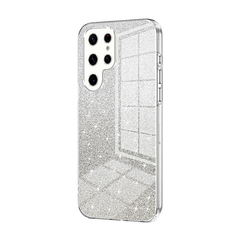 Samsung Galaxy S22 Ultra 5G Glitter Powder Electroplated Gradient Phone Case – Fashionable & Luxurious with Anti-Fingerprint Coating, Shock-Absorption, and Lens Protection