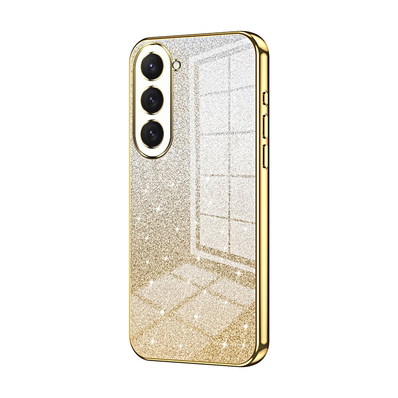 Samsung Galaxy S23 5G Glitter Powder Electroplated Gradient Phone Case – Fashionable & Luxurious with Anti-Fingerprint Coating, Shock-Absorption, and Lens Protection