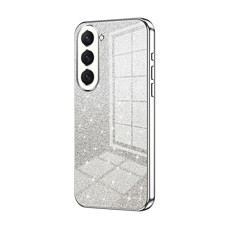 Samsung Galaxy S23 5G Glitter Powder Electroplated Gradient Phone Case – Fashionable & Luxurious with Anti-Fingerprint Coating, Shock-Absorption, and Lens Protection