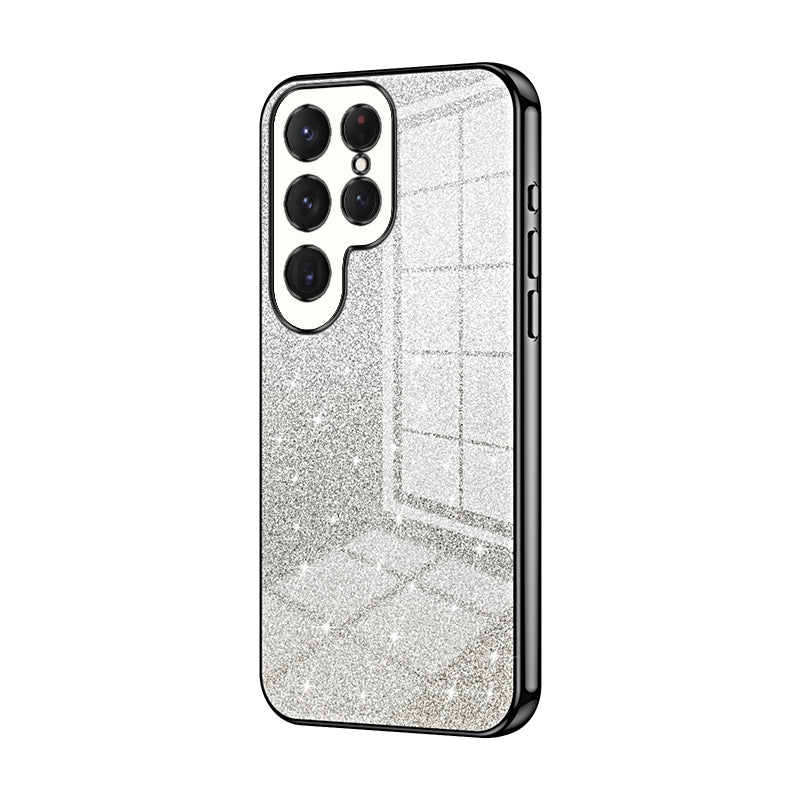 Samsung Galaxy S23 Ultra 5G Glitter Powder Electroplated Gradient Phone Case – Fashionable & Luxurious with Anti-Fingerprint Coating, Shock-Absorption, and Lens Protection
