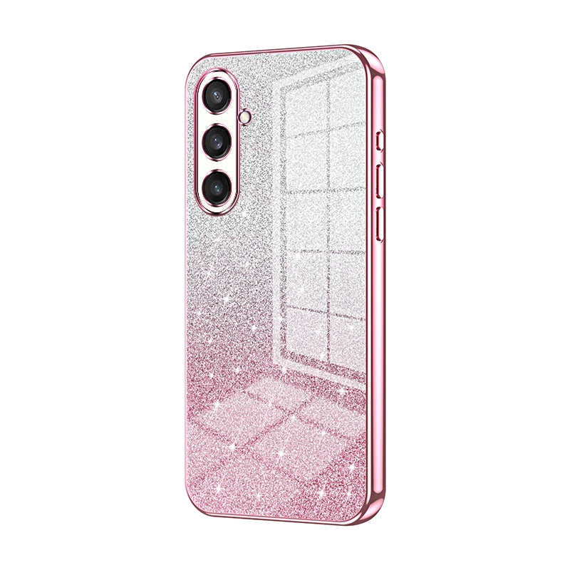 Samsung Galaxy S23 FE 5G Glitter Powder Electroplated Gradient Phone Case – Fashionable & Luxurious with Anti-Fingerprint Coating, Shock-Absorption, and Lens Protection