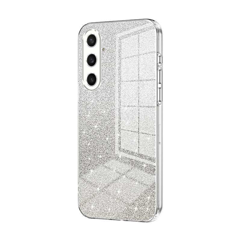 Samsung Galaxy S23 FE 5G Glitter Powder Electroplated Gradient Phone Case – Fashionable & Luxurious with Anti-Fingerprint Coating, Shock-Absorption, and Lens Protection