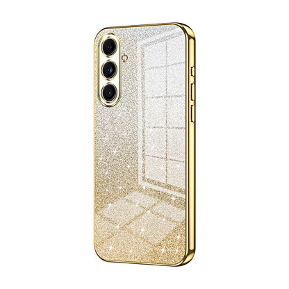 Samsung Galaxy C55 Glitter Powder Electroplated Gradient Phone Case – Fashionable & Luxurious with Anti-Fingerprint Coating, Shock-Absorption, and Lens Protection