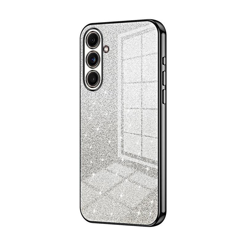 Samsung Galaxy C55 Glitter Powder Electroplated Gradient Phone Case – Fashionable & Luxurious with Anti-Fingerprint Coating, Shock-Absorption, and Lens Protection