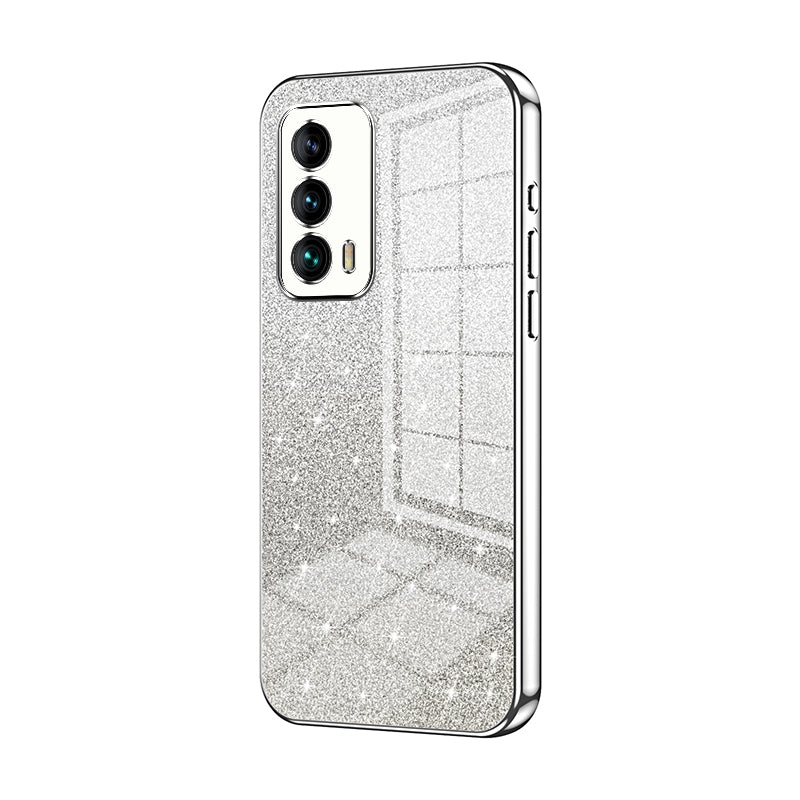 Meizu 18 Glitter Powder Electroplated Gradient Phone Case – Fashionable & Luxurious with Anti-Fingerprint Coating, Shock-Absorption, and Lens Protection
