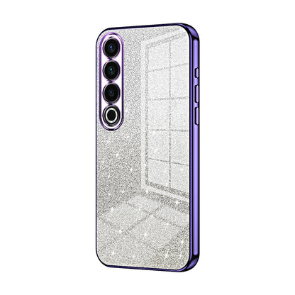 Meizu 20 Pro Glitter Powder Electroplated Gradient Phone Case – Fashionable & Luxurious with Anti-Fingerprint Coating, Shock-Absorption, and Lens Protection