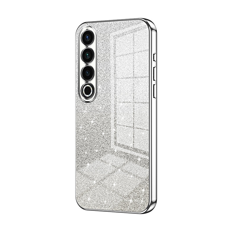 Meizu 20 Pro Glitter Powder Electroplated Gradient Phone Case – Fashionable & Luxurious with Anti-Fingerprint Coating, Shock-Absorption, and Lens Protection