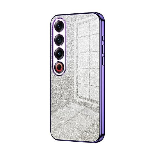 Meizu 21 Pro Glitter Powder Electroplated Gradient Phone Case – Fashionable & Luxurious with Anti-Fingerprint Coating, Shock-Absorption, and Lens Protection