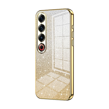 Meizu 21 Pro Glitter Powder Electroplated Gradient Phone Case – Fashionable & Luxurious with Anti-Fingerprint Coating, Shock-Absorption, and Lens Protection