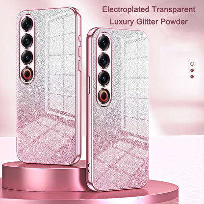 Meizu 21 Note Glitter Powder Electroplated Gradient Phone Case – Fashionable & Luxurious with Anti-Fingerprint Coating, Shock-Absorption, and Lens Protection