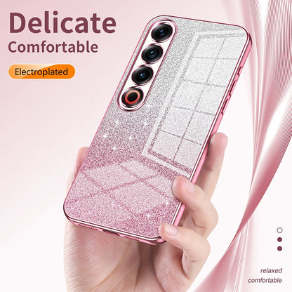 Meizu 20 Pro Glitter Powder Electroplated Gradient Phone Case – Fashionable & Luxurious with Anti-Fingerprint Coating, Shock-Absorption, and Lens Protection