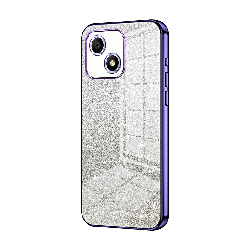 Honor Play 30 Glitter Powder Electroplated Gradient Phone Case – Fashionable & Luxurious with Anti-Fingerprint Coating, Shock-Absorption, and Lens Protection