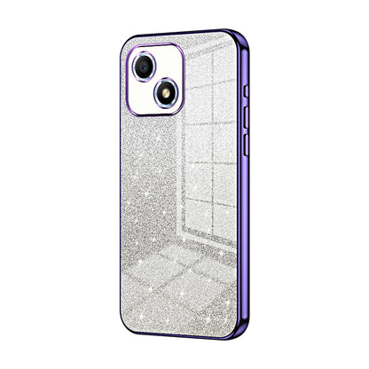 Honor Play 30 Glitter Powder Electroplated Gradient Phone Case – Fashionable & Luxurious with Anti-Fingerprint Coating, Shock-Absorption, and Lens Protection