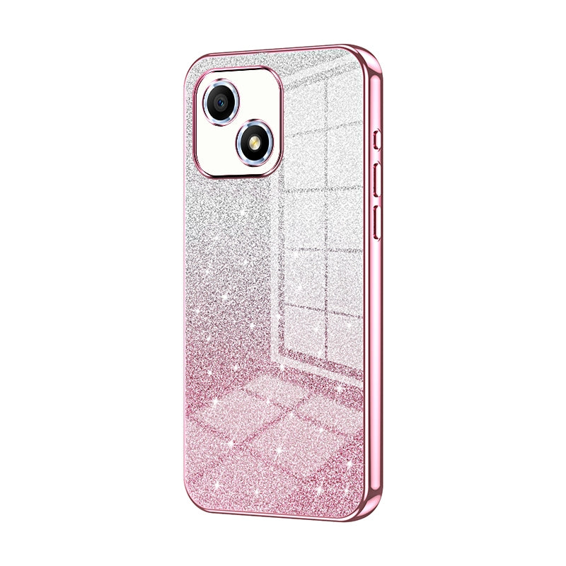 Honor Play 30 Glitter Powder Electroplated Gradient Phone Case – Fashionable & Luxurious with Anti-Fingerprint Coating, Shock-Absorption, and Lens Protection