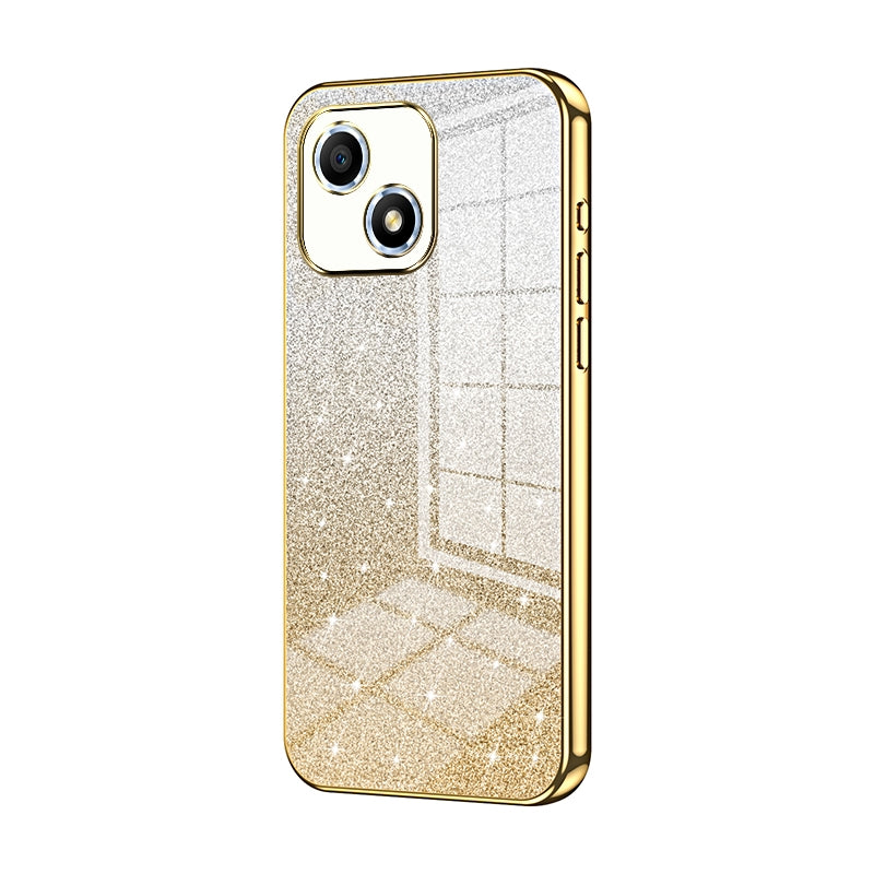 Honor Play 30 Glitter Powder Electroplated Gradient Phone Case – Fashionable & Luxurious with Anti-Fingerprint Coating, Shock-Absorption, and Lens Protection