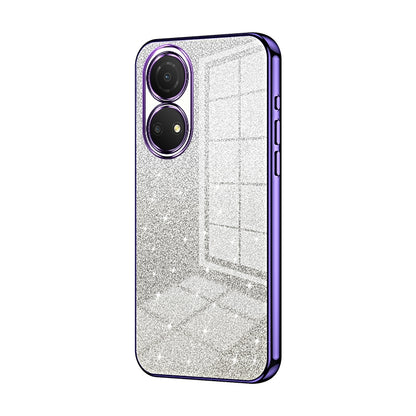 Honor Play 30 Plus Glitter Powder Electroplated Gradient Phone Case – Fashionable & Luxurious with Anti-Fingerprint Coating, Shock-Absorption, and Lens Protection