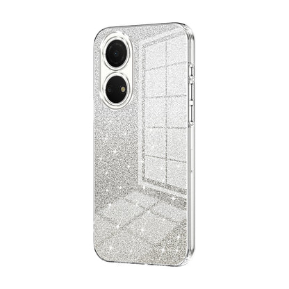 Honor Play 30 Plus Glitter Powder Electroplated Gradient Phone Case – Fashionable & Luxurious with Anti-Fingerprint Coating, Shock-Absorption, and Lens Protection