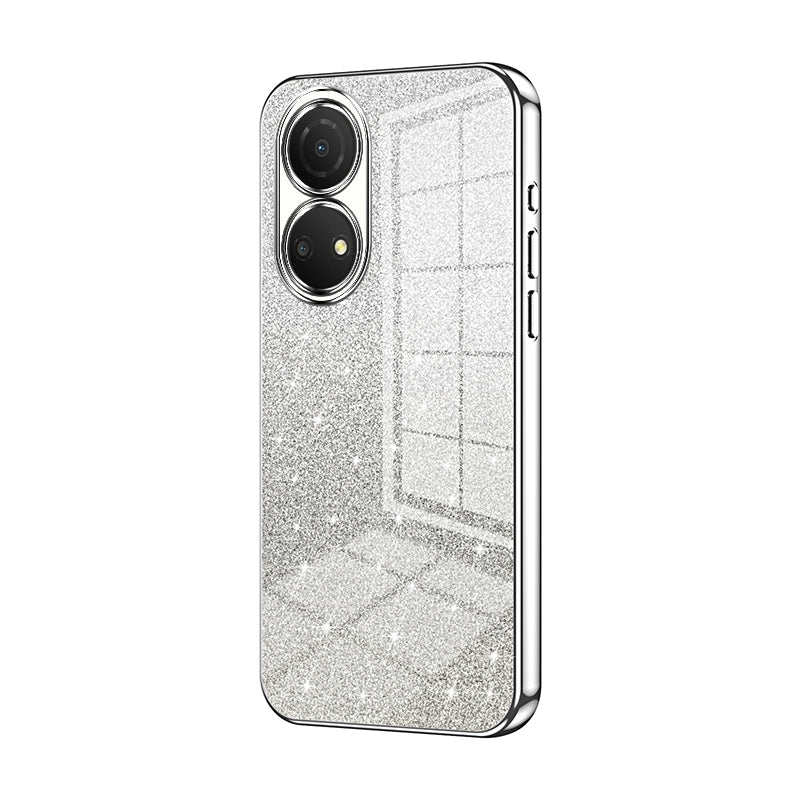 Honor Play 30 Plus Glitter Powder Electroplated Gradient Phone Case – Fashionable & Luxurious with Anti-Fingerprint Coating, Shock-Absorption, and Lens Protection