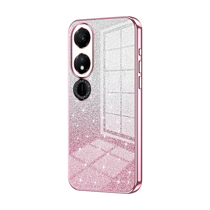 Honor Play 40 Glitter Powder Electroplated Gradient Phone Case – Fashionable & Luxurious with Anti-Fingerprint Coating, Shock-Absorption, and Lens Protection