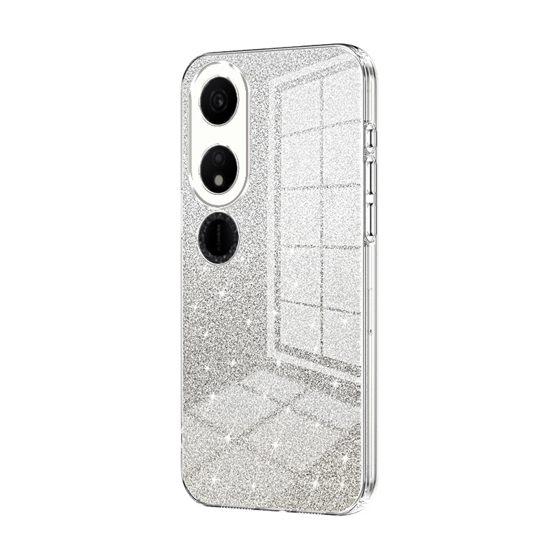 Honor Play 40 Glitter Powder Electroplated Gradient Phone Case – Fashionable & Luxurious with Anti-Fingerprint Coating, Shock-Absorption, and Lens Protection